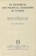 Pounds Norman – An historical and political geography of Europe.