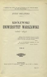 Królewski Uniwersytet Warszawski (1816-1831). T. 2.