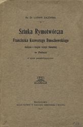 Sztuka rymotwórcza Franciszka Ksawerego Dmochowskiego.