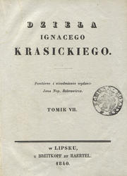 Dzieła Ignacego Krasickiego. T. 7-8.