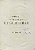 Krasicki Ignacy – Dzieła Ignacego Krasickiego. T. 7.