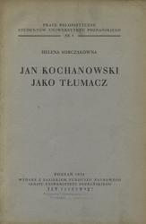 Jan Kochanowski jako tłumacz.