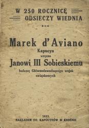 Marek d’Aviano kapucyn wręcza Janowi III Sobieskiemu buławę Głównodowodzącego wojsk związkowych.