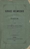 Tarnowski Władysław – Szkice helweckie i Talia.