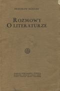 Dębicki Zdzisław – Rozmowy o literaturze.