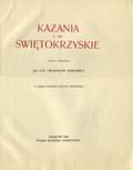 Kazania t. zw. Świętokrzyskie.