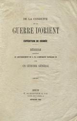 De la conduite de la guerre d’Orient.
