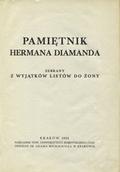 Diamand Herman – Pamiętnik Hermana Diamanda.