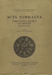 Acta Tomiciana. T. 16, pars 2.