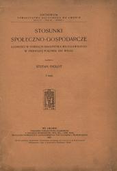 Stosunki społeczno-gospodarcze ludności w dobrach biskupstwa włocławskiego w pierwszej połowie XVI wieku.
