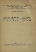 Seweryn Tadeusz – Restauracja okazów etnograficznych.
