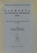 Elementa ad Fontium Editiones. 24.
