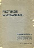 Przyjdzie wspomnienie...
