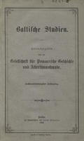 Baltische Studien. Jahrg. 46 (1896).