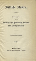 Baltische Studien. Jahrg. 36 (1886).