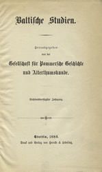 Baltische Studien. Jahrg. 36 (1886).