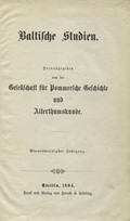 Baltische Studien. Jahrg. 34 (1884).
