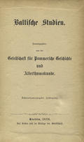 Baltische Studien. Jahrg. 28 (1878).