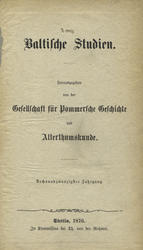 Baltische Studien. Jahrg. 26 (1876).