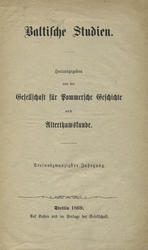 Baltische Studien. Jahrg. 23 (1869).