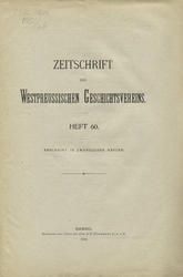 Zeitschrift des Westpreussischen Geschichtsvereins. H. 60 (1920).