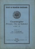 Zeitschrift des Westpreussischen Geschichtsvereins : Gesamtregister… zu Heft 1-70.