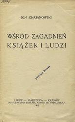 Wśród zagadnień książek i ludzi.