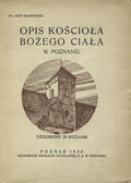 Rankowski Leon – Opis kościoła Bożego Ciała w Poznaniu.