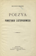 Smolarski Mieczysław – Poezya powstania listopadowego.