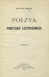 Poezya powstania listopadowego.