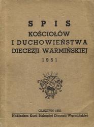 Spis kościołów i duchowieństwa diecezji warmińskiej 1951.