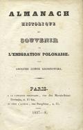 Krosnowski Adolf Tabasz – Almanach historique ou Souvenir de l’émigration polonaise.
