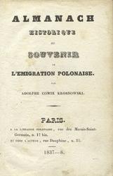 Almanach historique ou Souvenir de l’émigration polonaise.