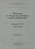Mitteilungen des Vereins für die Geschichte von Ost- und Westpreussen. [Bd. 2:] Jahrgang 6 bis 10 : 1931-1936.