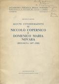 Biliński Bronisław – Alcune considerazioni su Niccolò Copernico e Domenico Maria Novara.