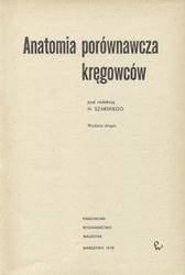 Anatomia porównawcza kręgowców.