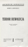 Lewitzkyj Borys – Terror i rewolucja.
