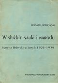 Piotrowski Bernard – W służbie nauki i narodu.