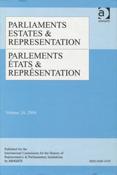 Parliaments, Estates & Representation. Vol. 24 (2004).