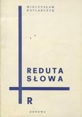 Kotlarczyk Mieczysław – Reduta słowa.