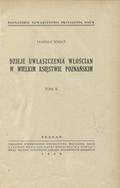 Kniat Marian – Dzieje uwłaszczenia włościan w Wielkim Księstwie Poznańskim. T. 2.