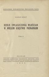 Dzieje uwłaszczenia włościan w Wielkim Księstwie Poznańskim. T. 2.