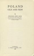Rose William John – Poland old and new.
