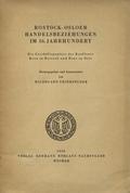Thierfelder Hildegard – Rostock-Osloer Handelsbeziehungen im 16. Jahrhundert.