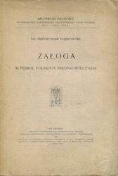 Załoga w prawie polskiem średniowiecznem.