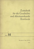 Zeitschrift für die Geschichte und Altertumskunde Ermlands. Bd. 35 (1971).