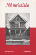 Polish American Studies. Vol. 66, nr 2 (autumn 2009).