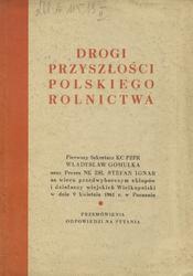 Drogi przyszłości polskiego rolnictwa.