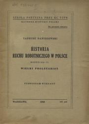 Historia ruchu robotniczego w Polsce. Rozdz. 2.