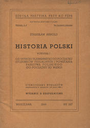 Historia Polski. Rozdz. 1-3.